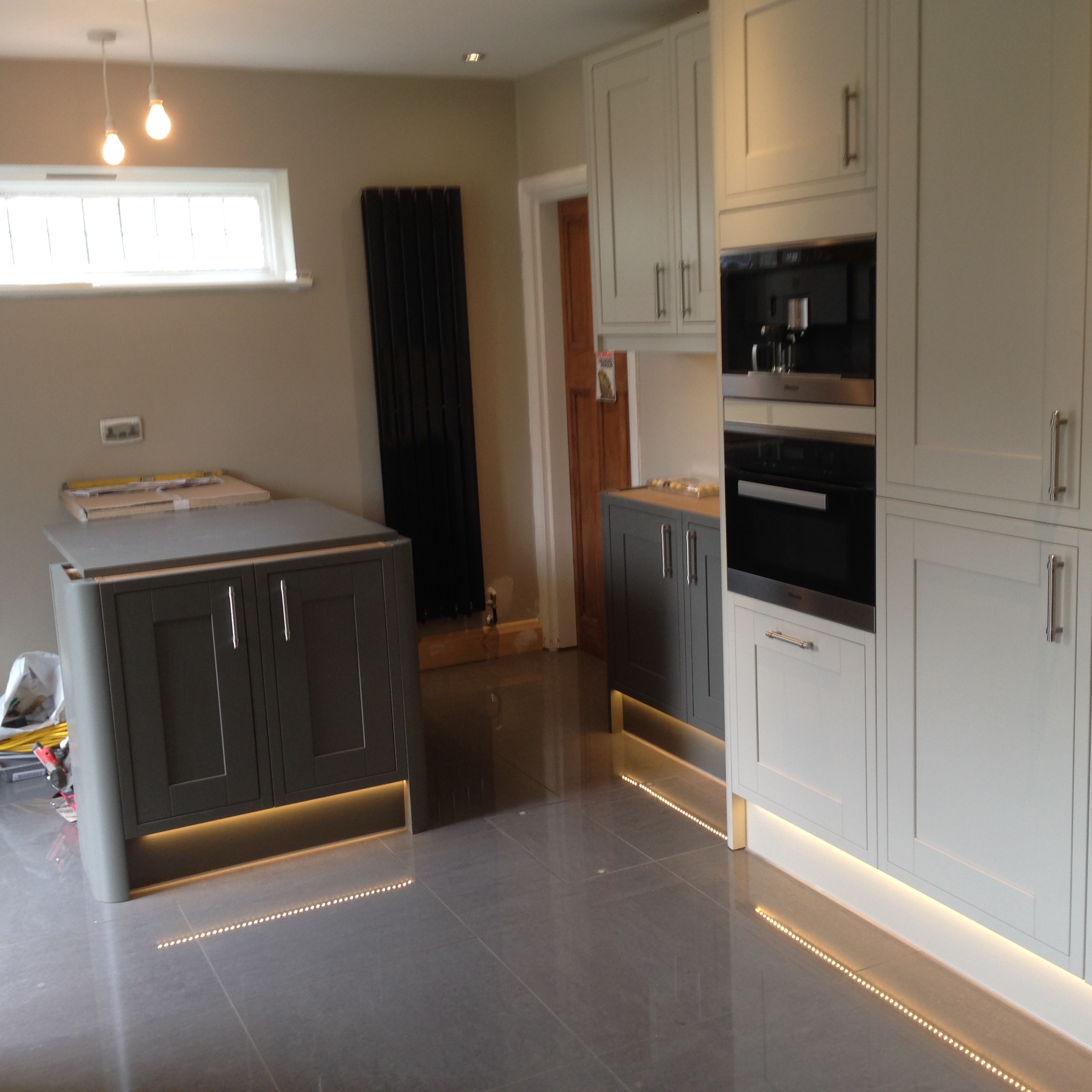 Completed kitchen installation by A&B London Construction