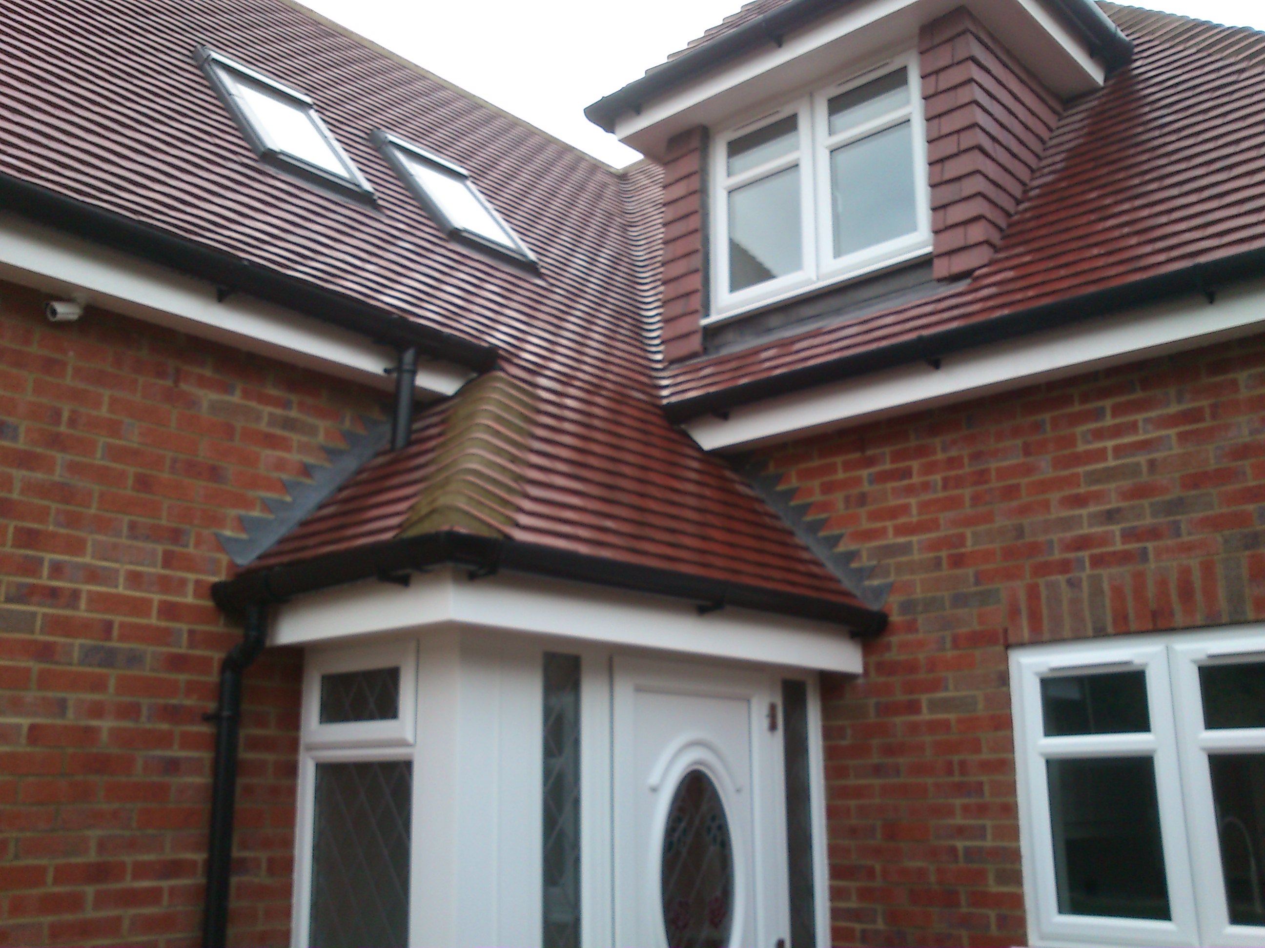 Residential building work on a new build property