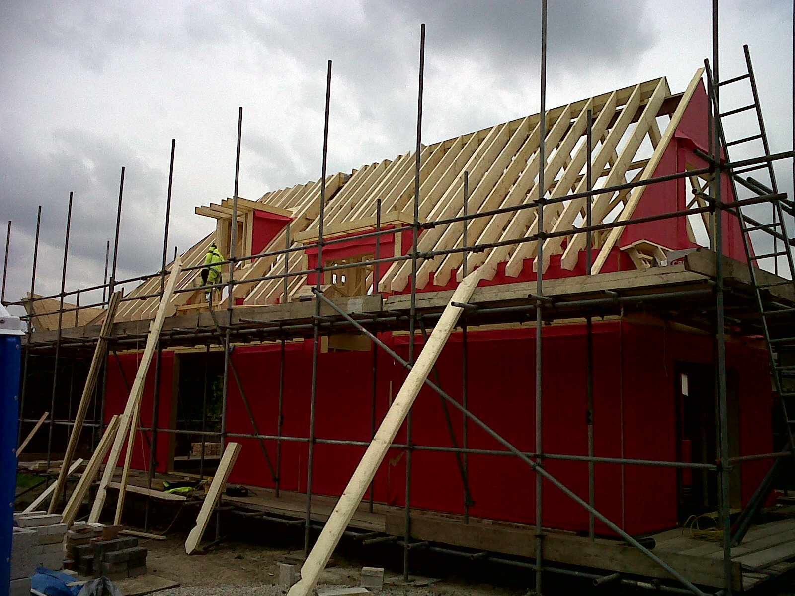 New build residential construction work in London