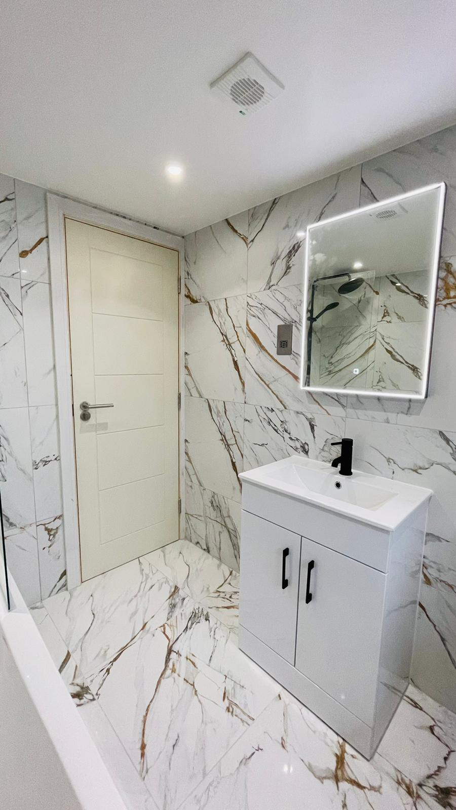 Bathroom installation by A&B London Construction